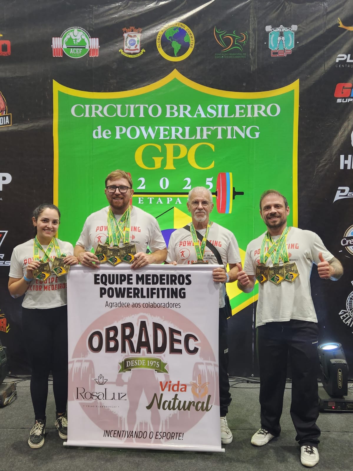 Prefeitura de Lages Equipe de Lages brilha no Circuito Brasileiro de Powerlifting em Balneário Camboriú