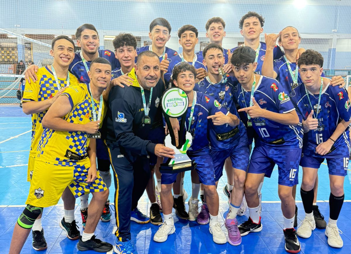 Prefeitura de Lages ALV Lages conquista título da Liga Serrana de Voleibol Sub-19