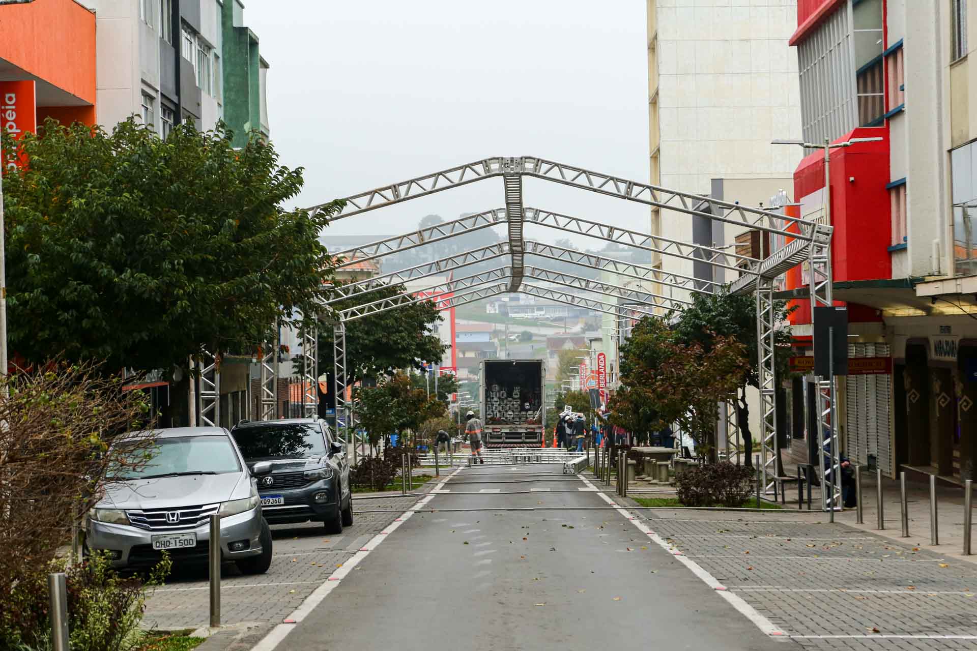 Prefeitura de Lages Parte da rua Nereu Ramos permanecerá fechada nesta semana e nos 17 dias de Festa do Pinhão