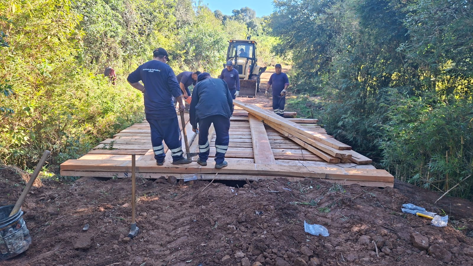 Prefeitura de Lages Parceria público-privada viabiliza reconstrução de ponte em Santa Terezinha do Boqueirão