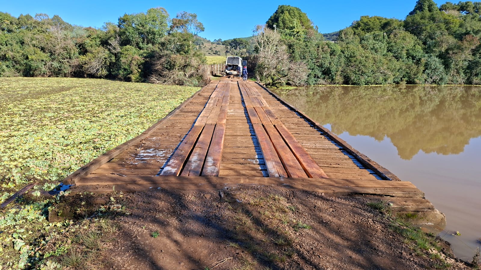 Prefeitura de Lages Ponte 2 na estrada do Passo dos Fernandes será reformada nesta sexta-feira