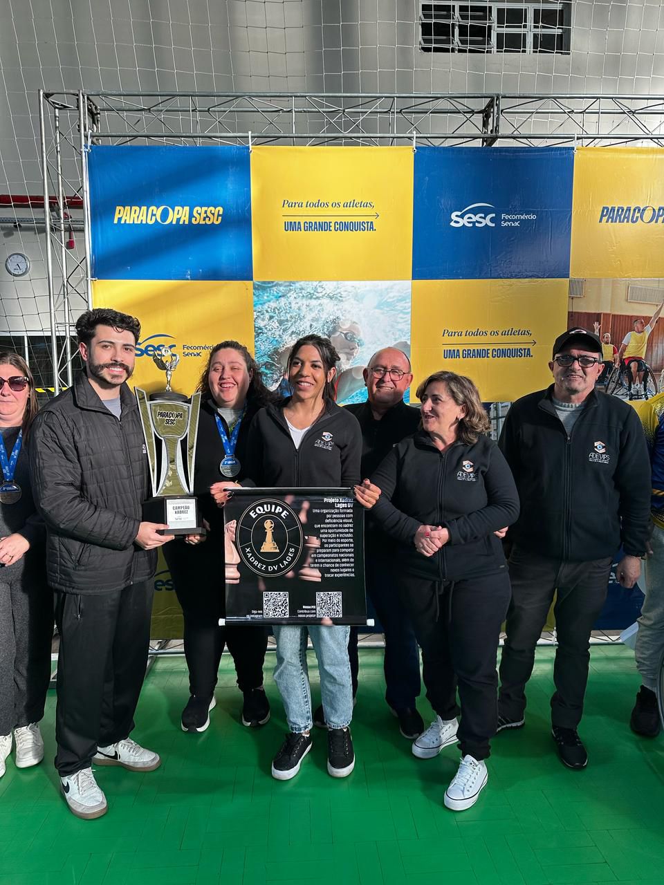 Prefeitura de Lages Equipe de Xadrez da Adevips conquista troféu em Brusque e se prepara para os Parajasc em Lages