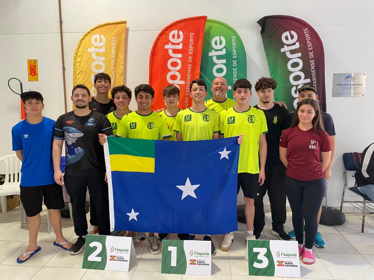 Prefeitura de Lages Lages brilha na natação dos Joguinhos Abertos com três ouros e uma prata