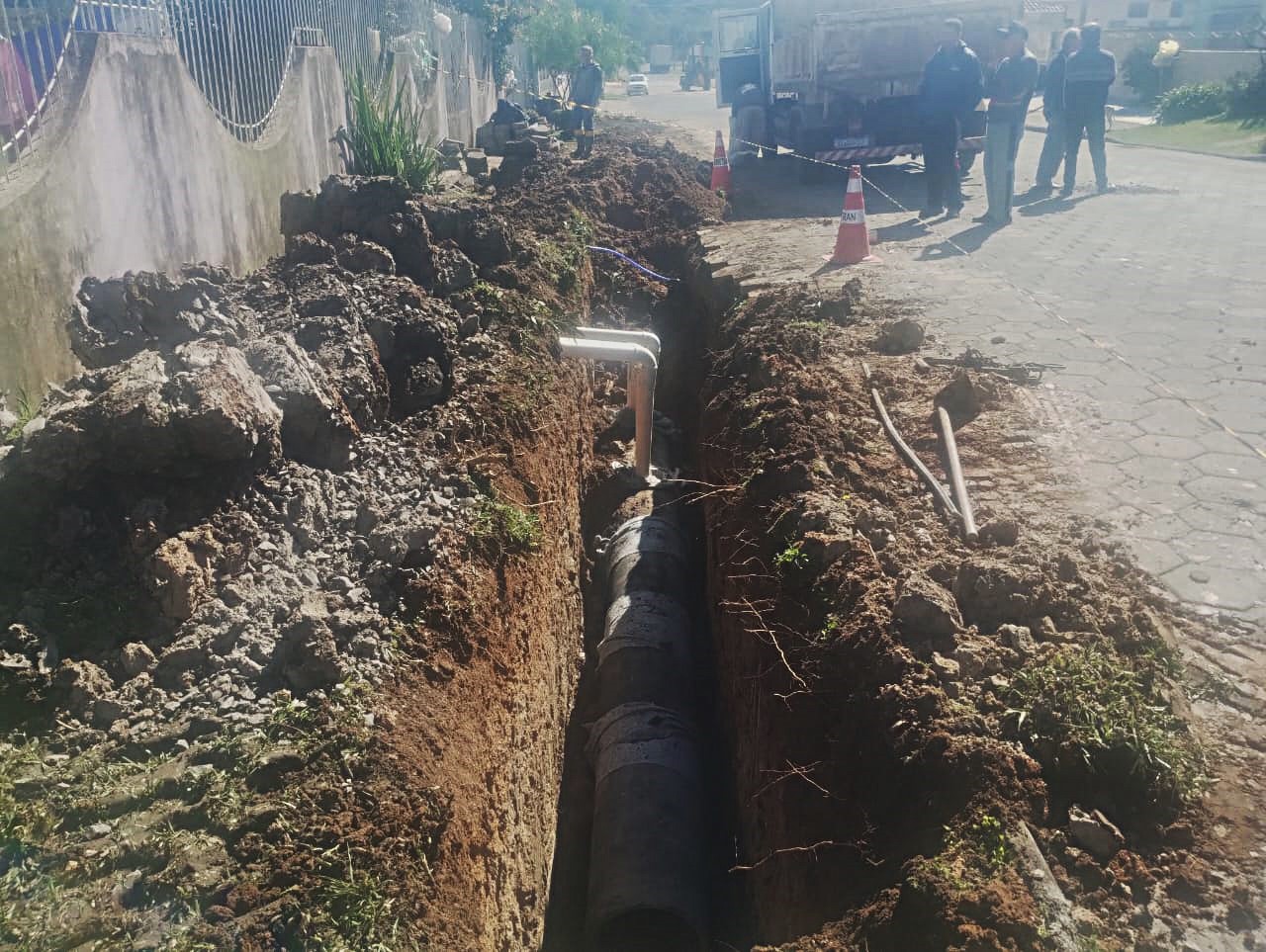 Prefeitura de Lages Nova rede de drenagem no Santa Helena