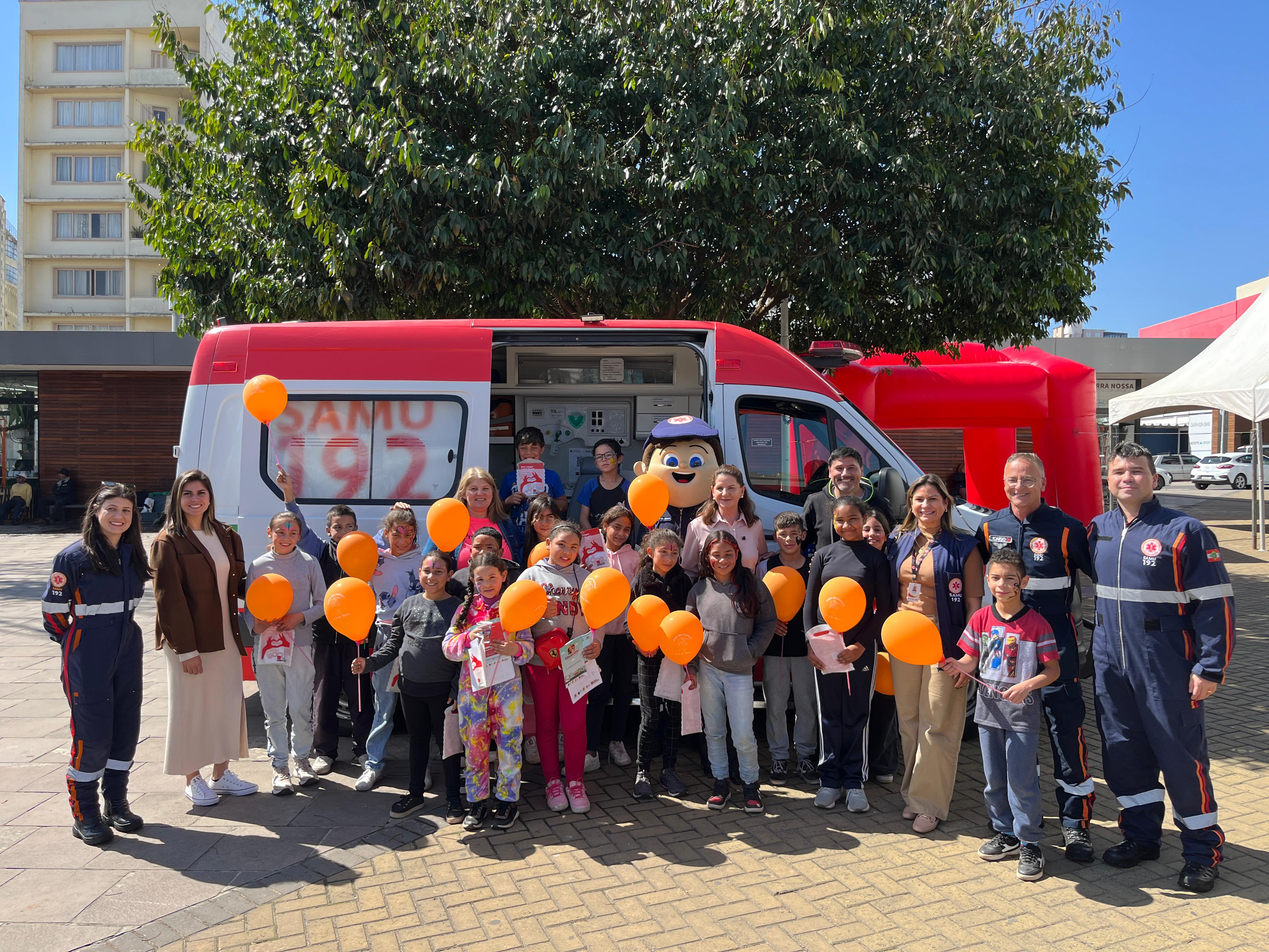 Prefeitura de Lages Edição do Programa Samu no Parque reuniu estudantes e população