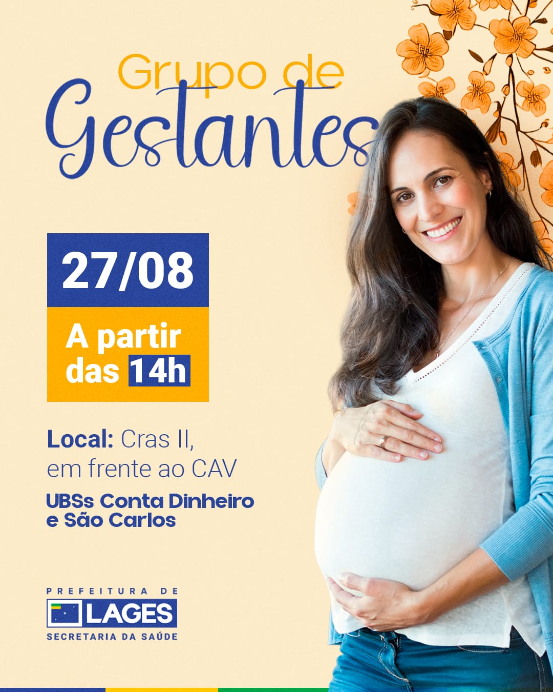 Prefeitura de Lages Secretaria da Saúde promove Grupo de Gestantes com encontro inaugural nesta quarta-feira             