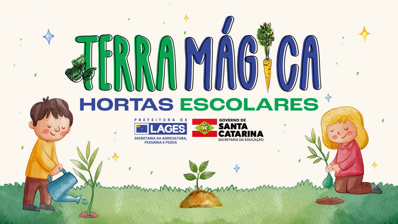 Prefeitura de Lages Terra Mágica promoverá o cultivo de hortaliças em escolas de Lages