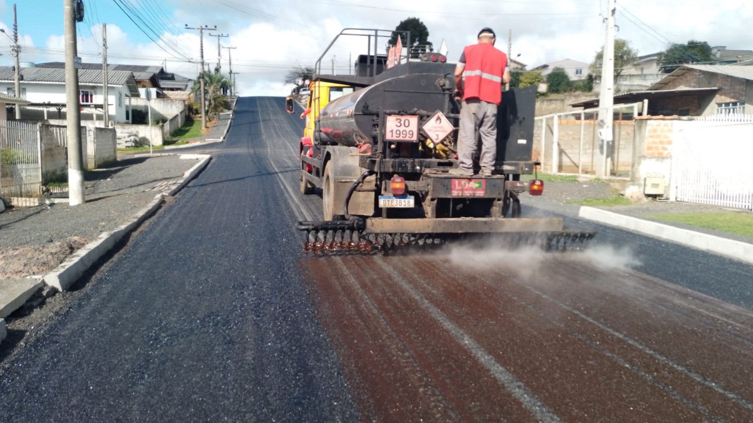 Prefeitura de Lages Mais duas obras de pavimentação asfáltica em fase final