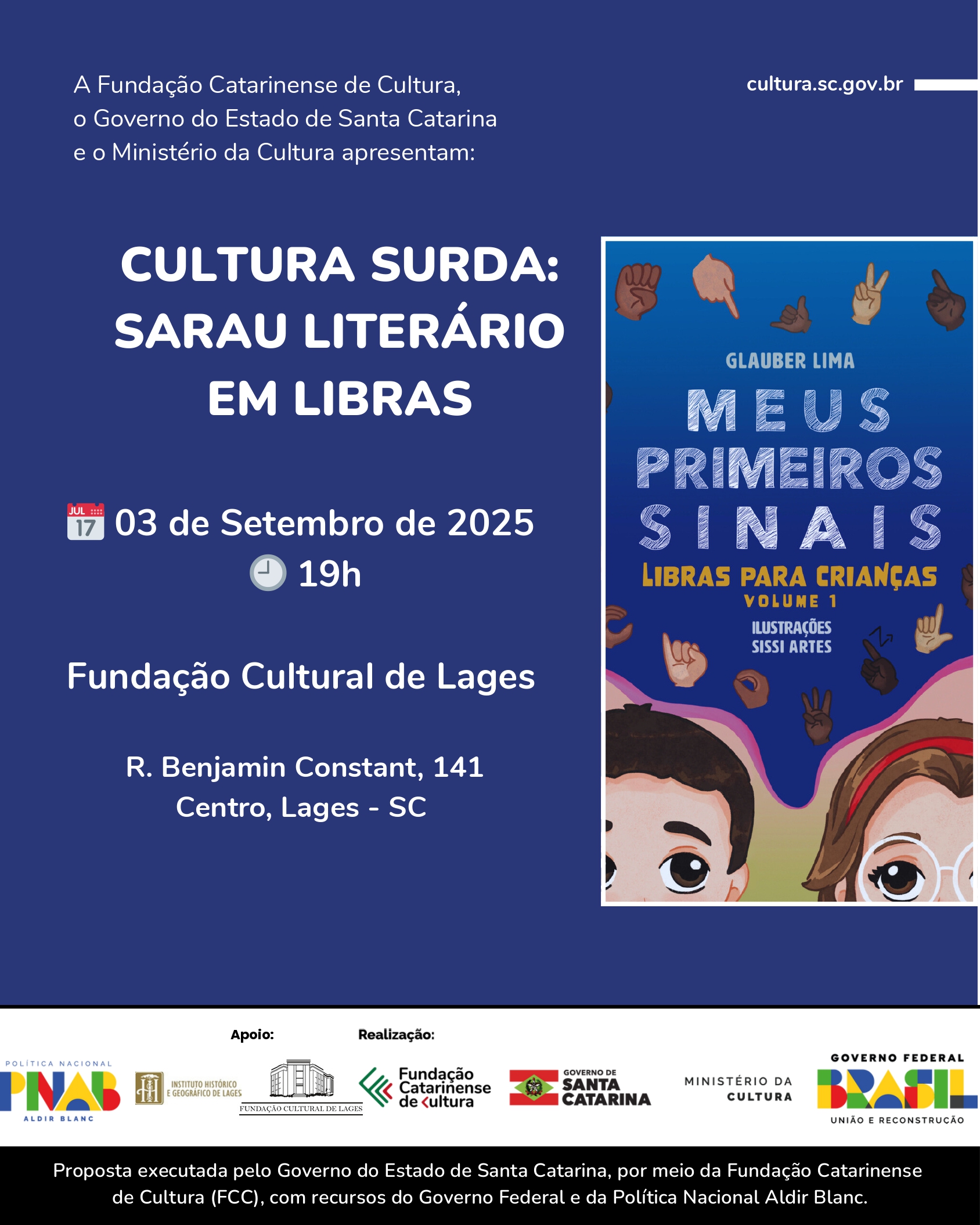 Prefeitura de Lages Cultura surda em destaque: Lages recebe Sarau Literário em Libras