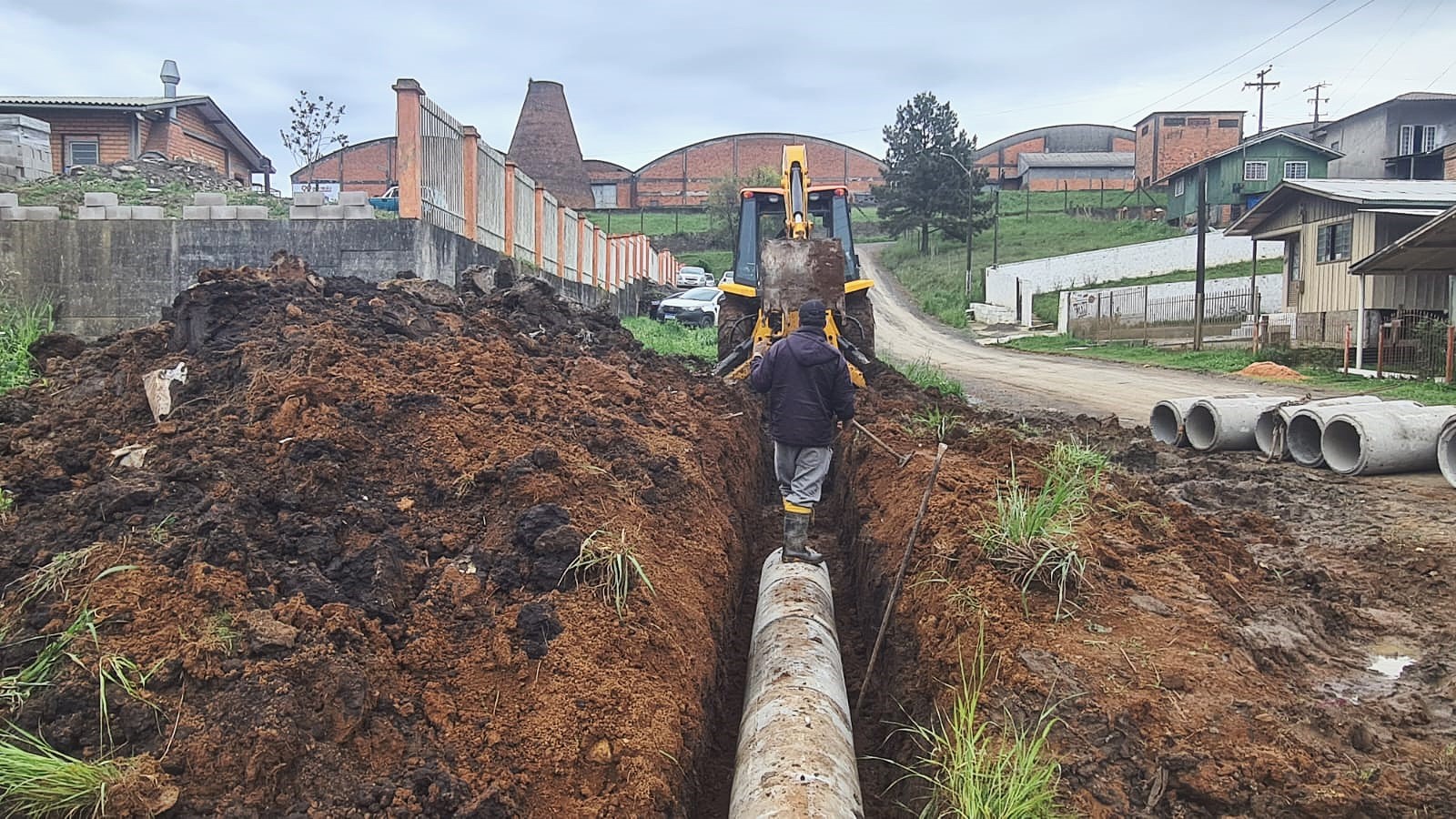 Prefeitura de Lages Bairro Santa Mônica terá nova rede de drenagem