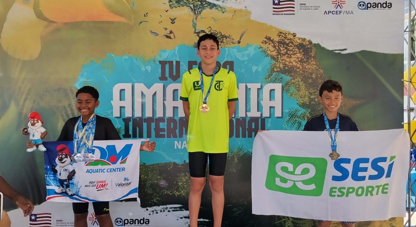 Prefeitura de Lages Miguel Viscardi Neto brilha e conquista cinco ouros na Copa Amazônia Internacional de Natação