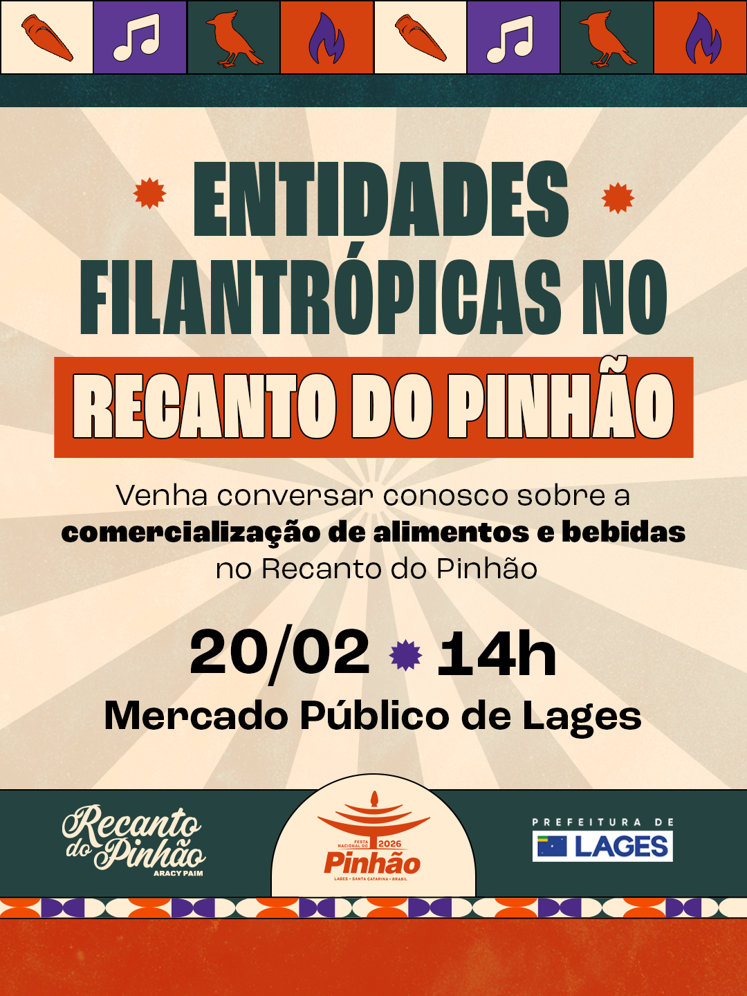 Prefeitura de Lages 36ª Festa Nacional do Pinhão: encontro com entidades filantrópicas do Recanto do Pinhão ocorre nesta sexta-feira