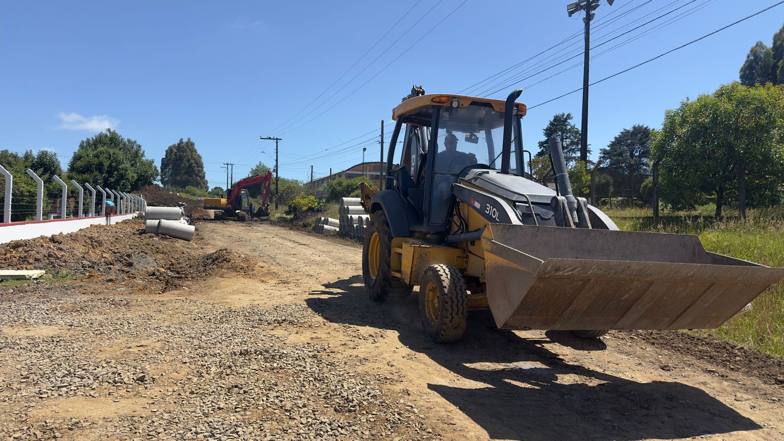 Prefeitura de Lages Início das obras na área industrial tem frentes simultâneas e ênfase na drenagem