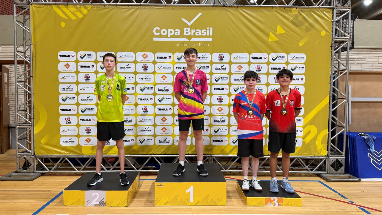 Prefeitura de Lages Atletas de Lages conquistam 15 medalhas na Copa Brasil de Tênis de Mesa