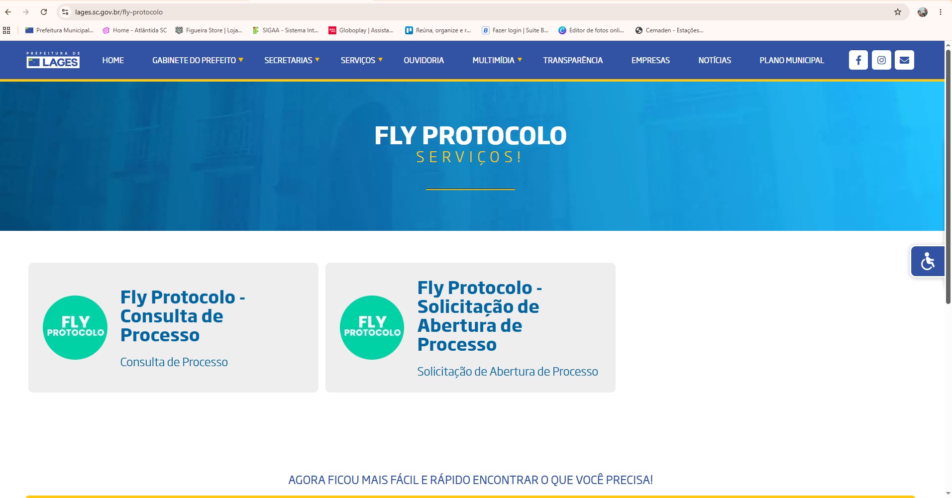 Prefeitura de Lages Atenção: Prefeitura de Lages inicia nesta sexta-feira (24 de julho) migração para novo sistema de protocolos