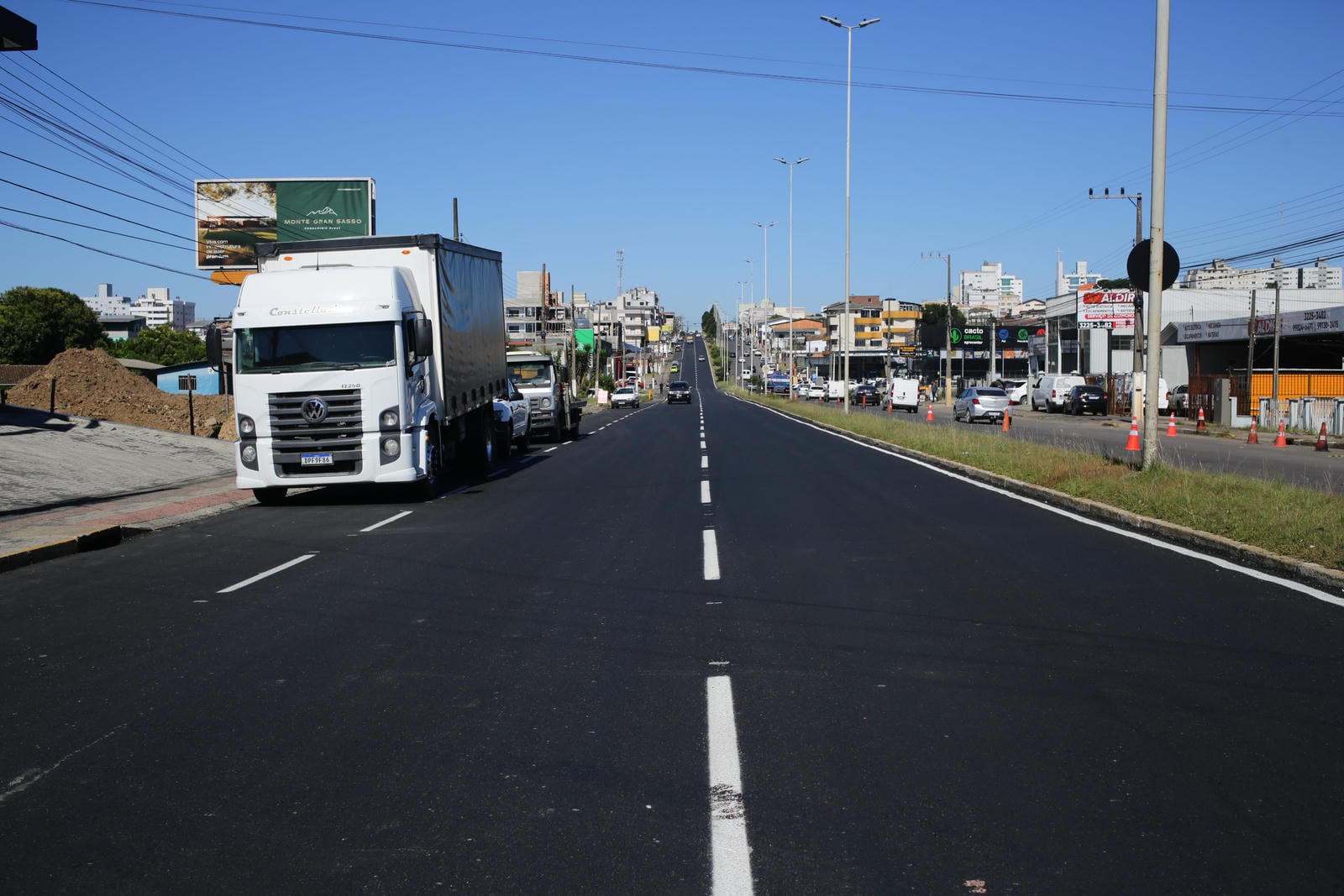 Prefeitura de Lages Avança recapeamento asfáltico da avenida Presidente Vargas