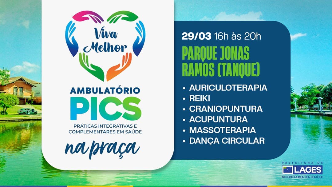 Prefeitura de Lages PICS na Praça leva práticas integrativas à comunidade neste domingo