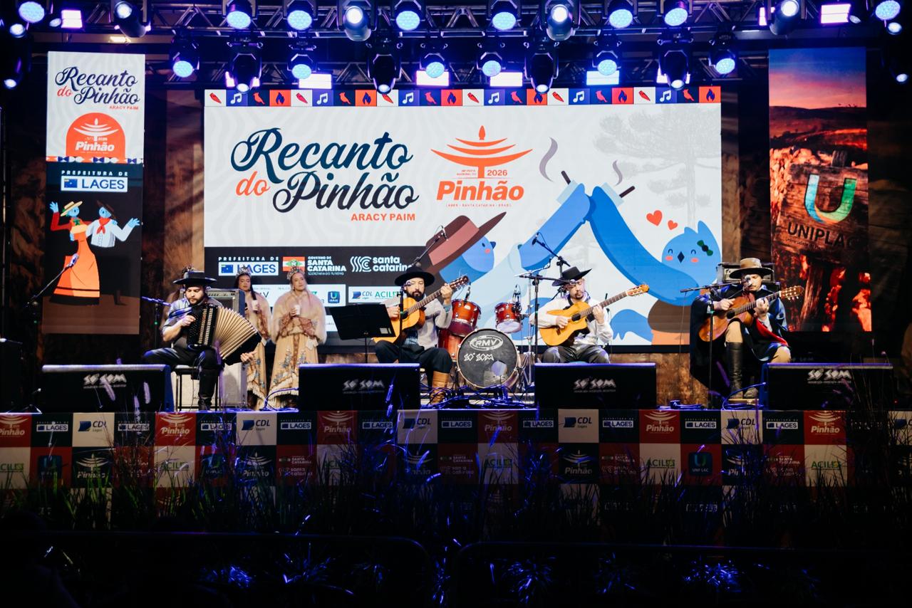 Prefeitura de Lages Terça-feira da 36ª Festa Nacional do Pinhão tem clima familiar, cultura serrana e música tradicionalista 