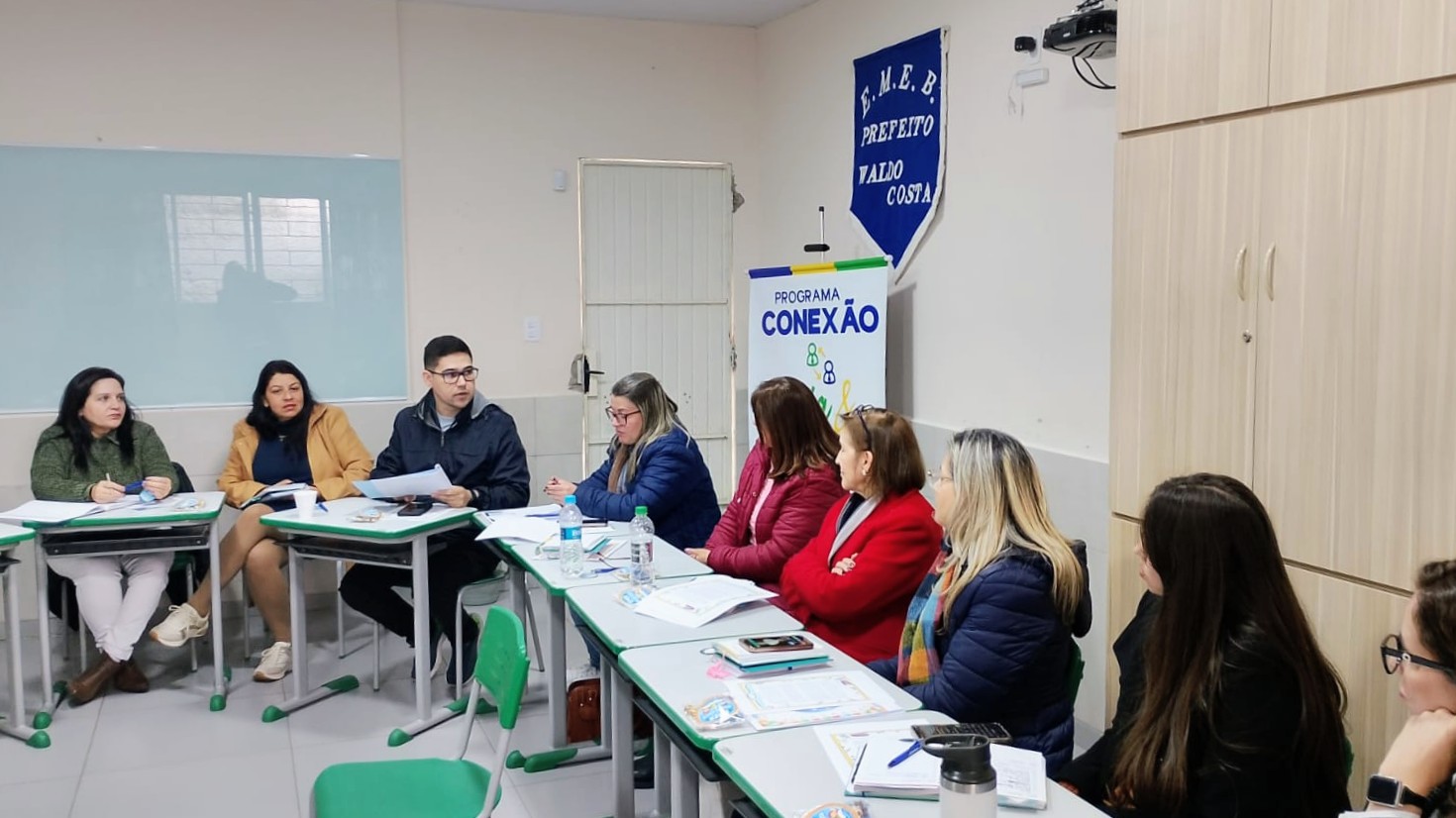 Prefeitura de Lages Emeb Prefeito Waldo Costa sedia 3ª edição do Programa Conexão Escola & Direção