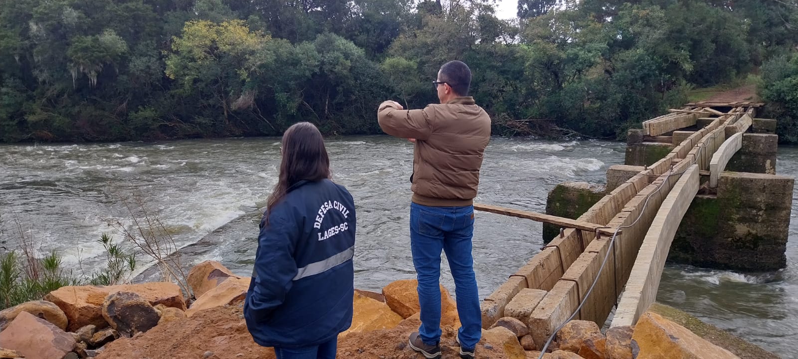 Prefeitura de Lages Prefeitura reconstruirá ponte sobre rio Pelotinhas, na Coxilha Rica