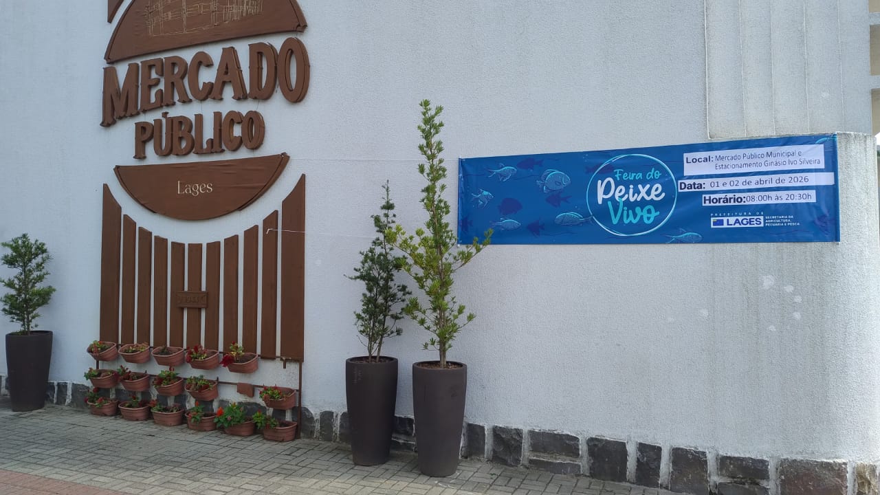 Prefeitura de Lages Feira do Peixe Vivo abrirá na Quarta-feira Santa, dia 1º de abril